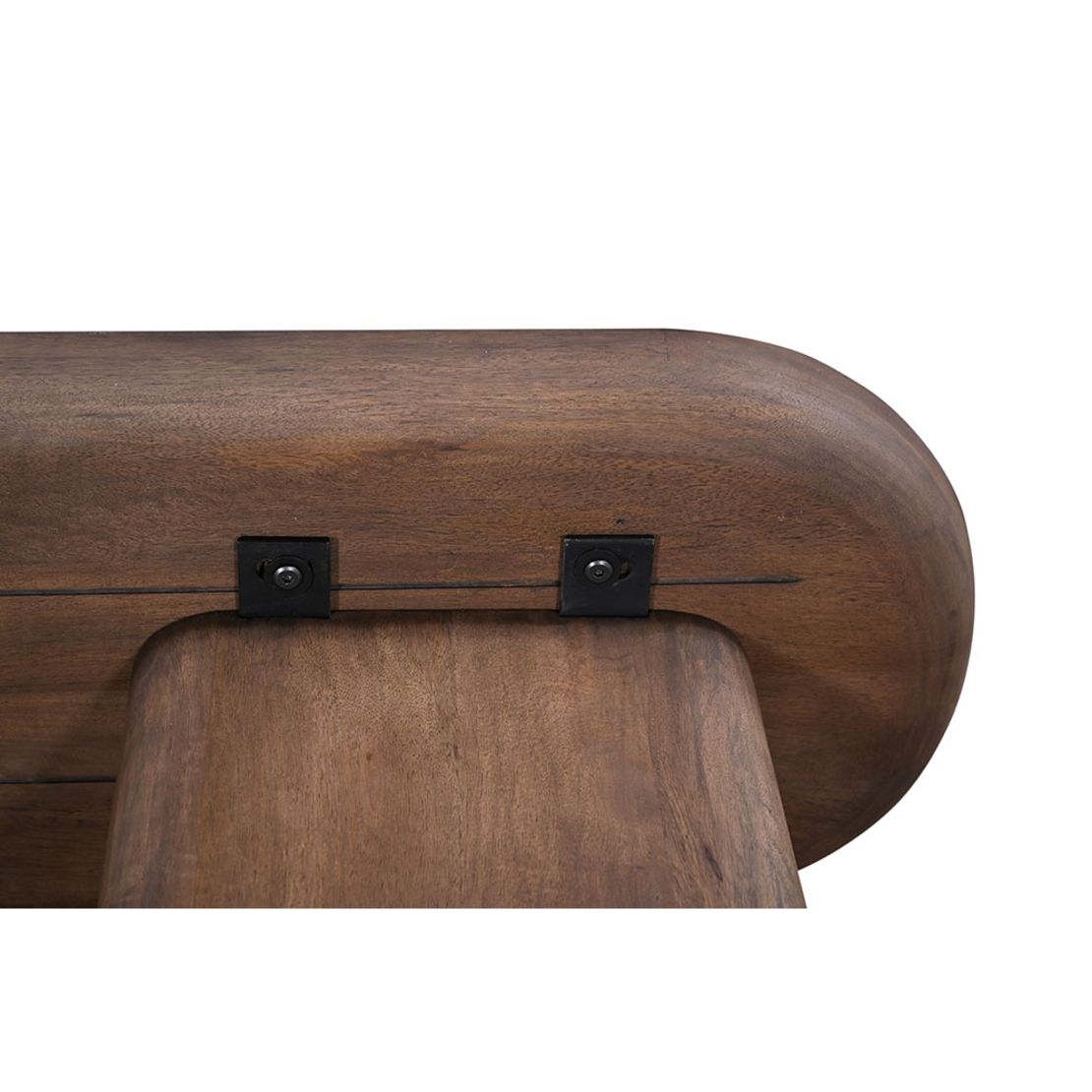 SAVY CONSOLE WOOD MANGO WALNUT GREEN STONE 120x40x