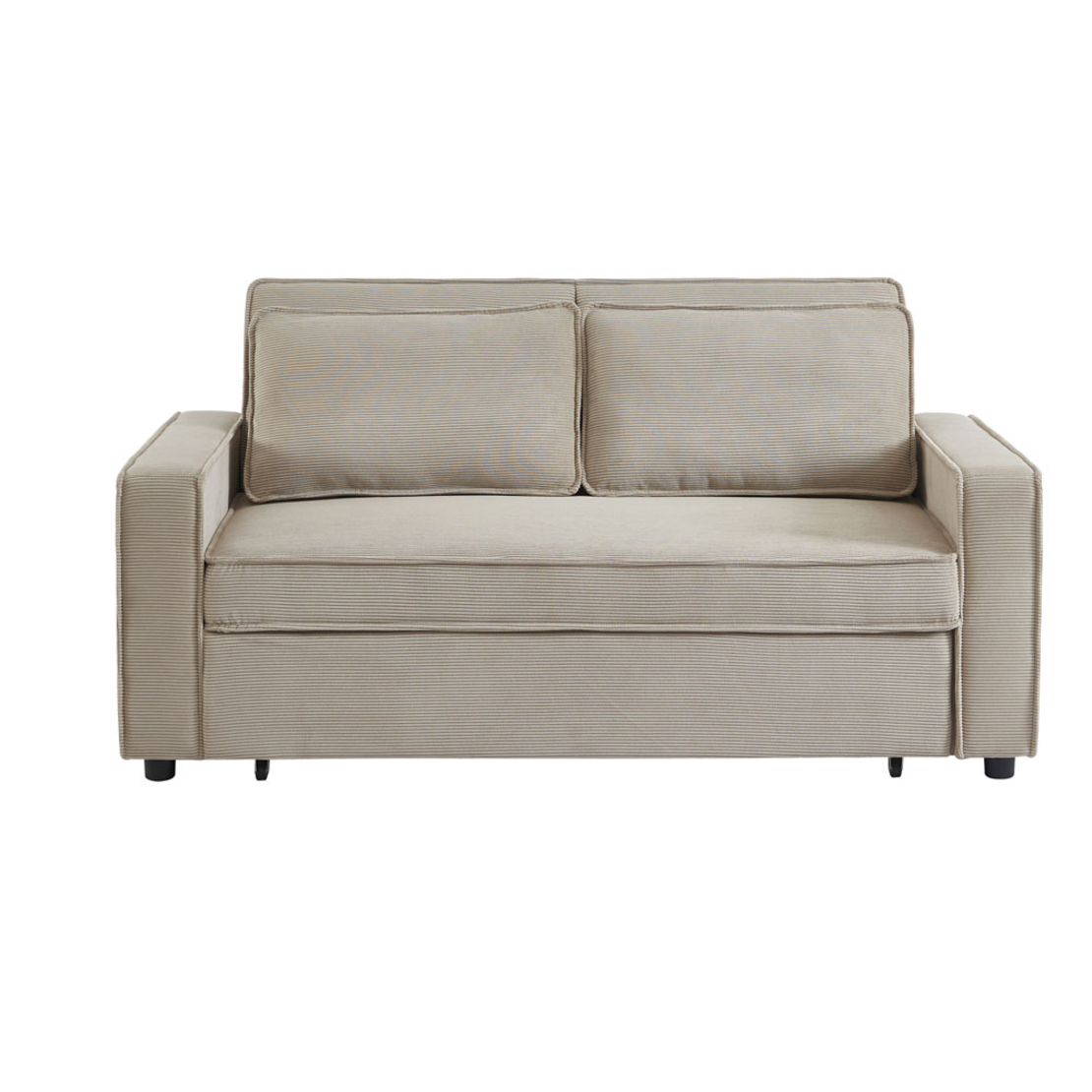 CUBO SOFA BED 3SEAT FABRIC LATTE FABRIC E1