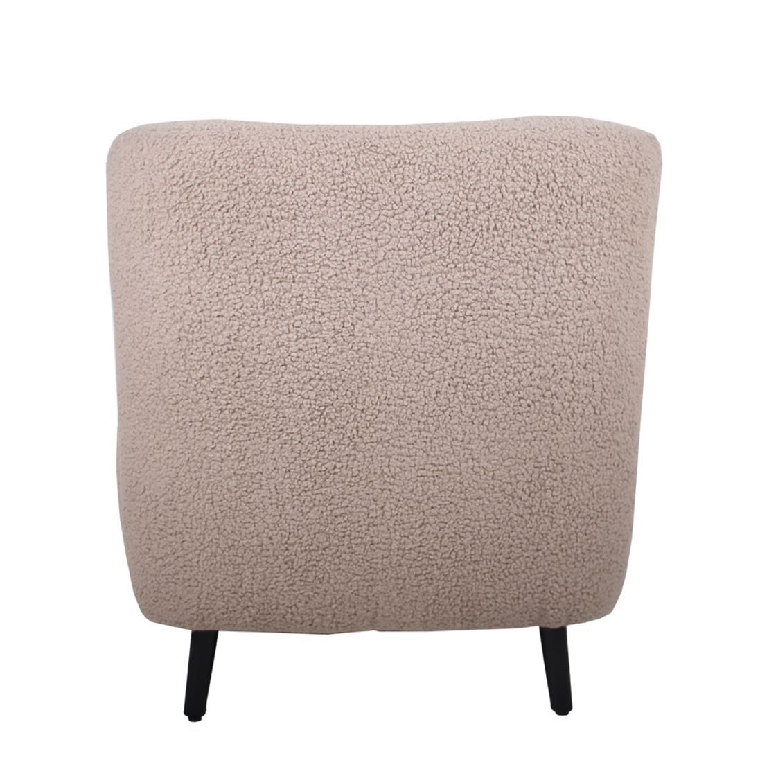 ONE & ONLY ARMCHAIR FABRIC CAPPUCCINO WOOD BLACK E