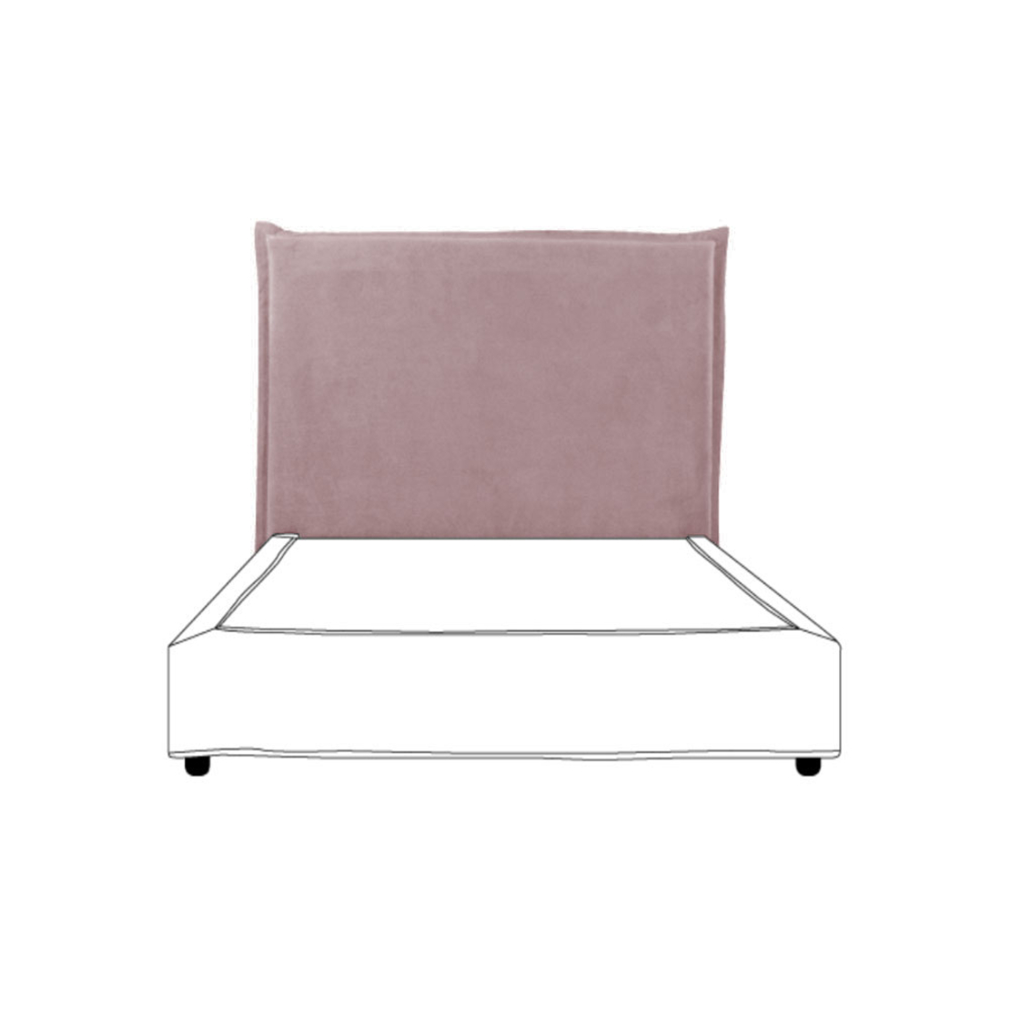 CITY 120 HEADBOARD AND BASE FABRIC SOLID WOOD PINE PUCE CHIPBOARD E1 GR