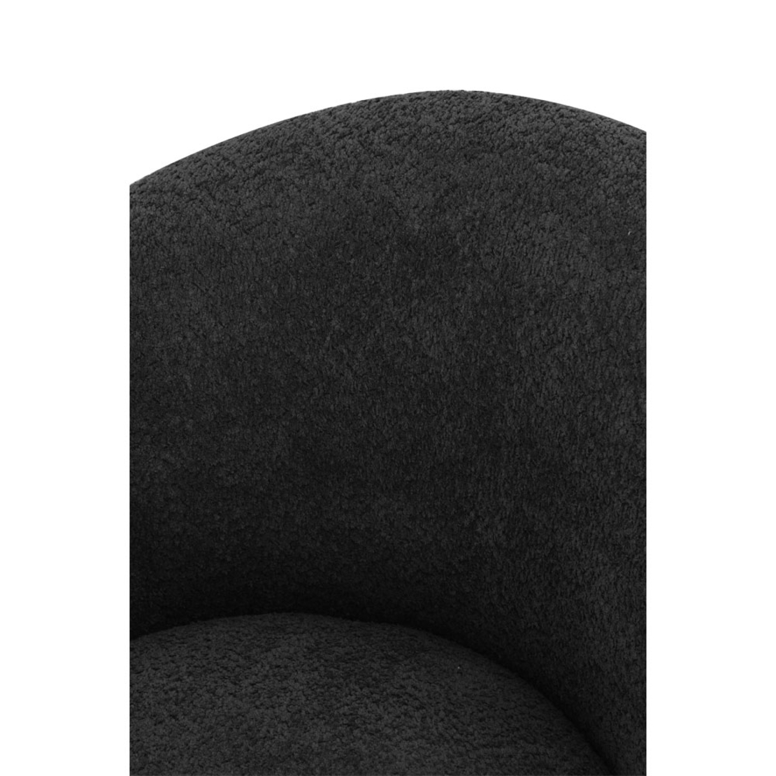 SOFTY ARMCHAIR SWIVEL FABRIC GREY DARK METAL E1 PRC