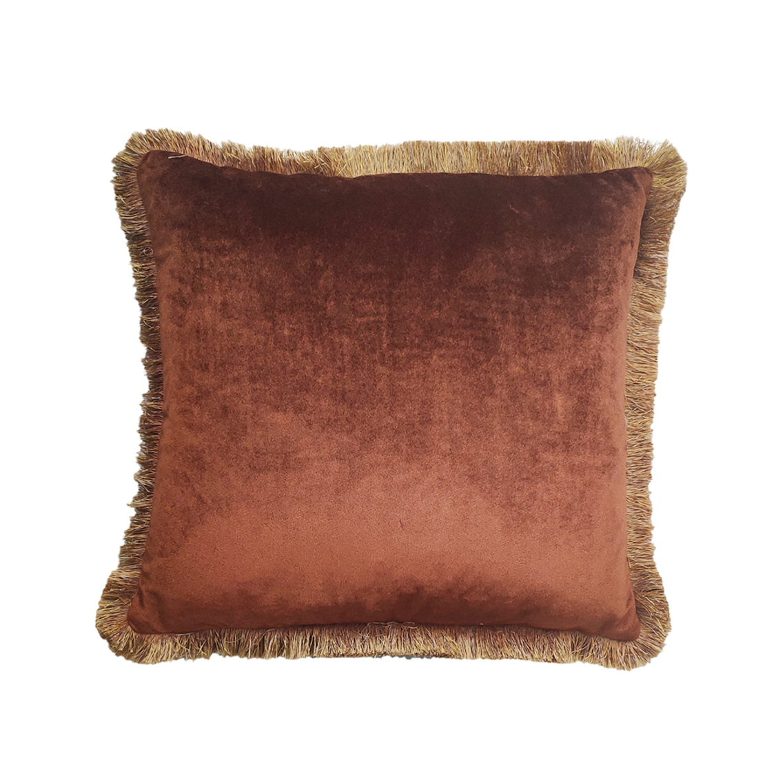 TRES DECOR CUSHION FABRIC POLYESTER TERRACOTTA 45x