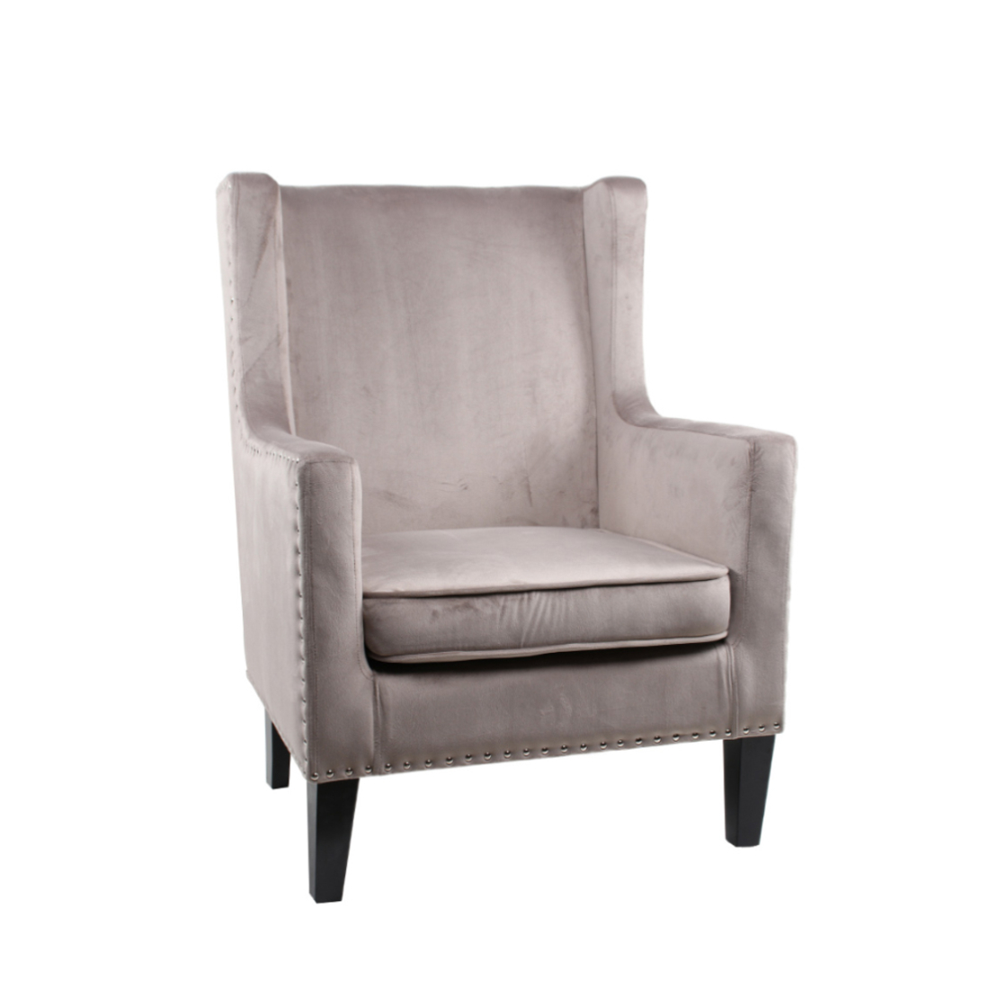 RICHIE ARMCHAIR FABRIC ELEPHANT WOOD RUBBERWOOD BLACK E1 PRC