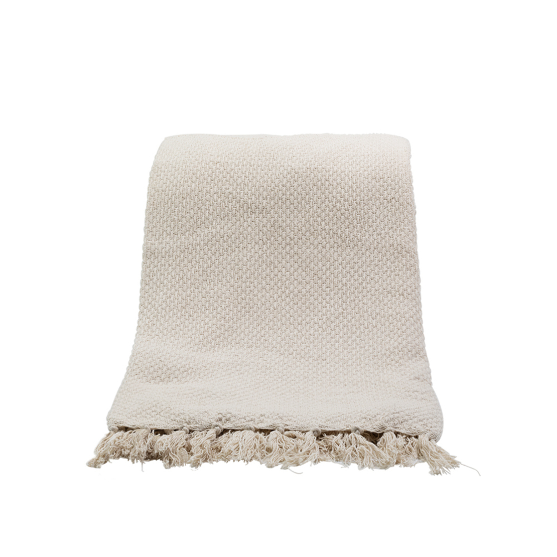 COZY THROW COTTON POLYESTER BEIGE 130x170cm IN