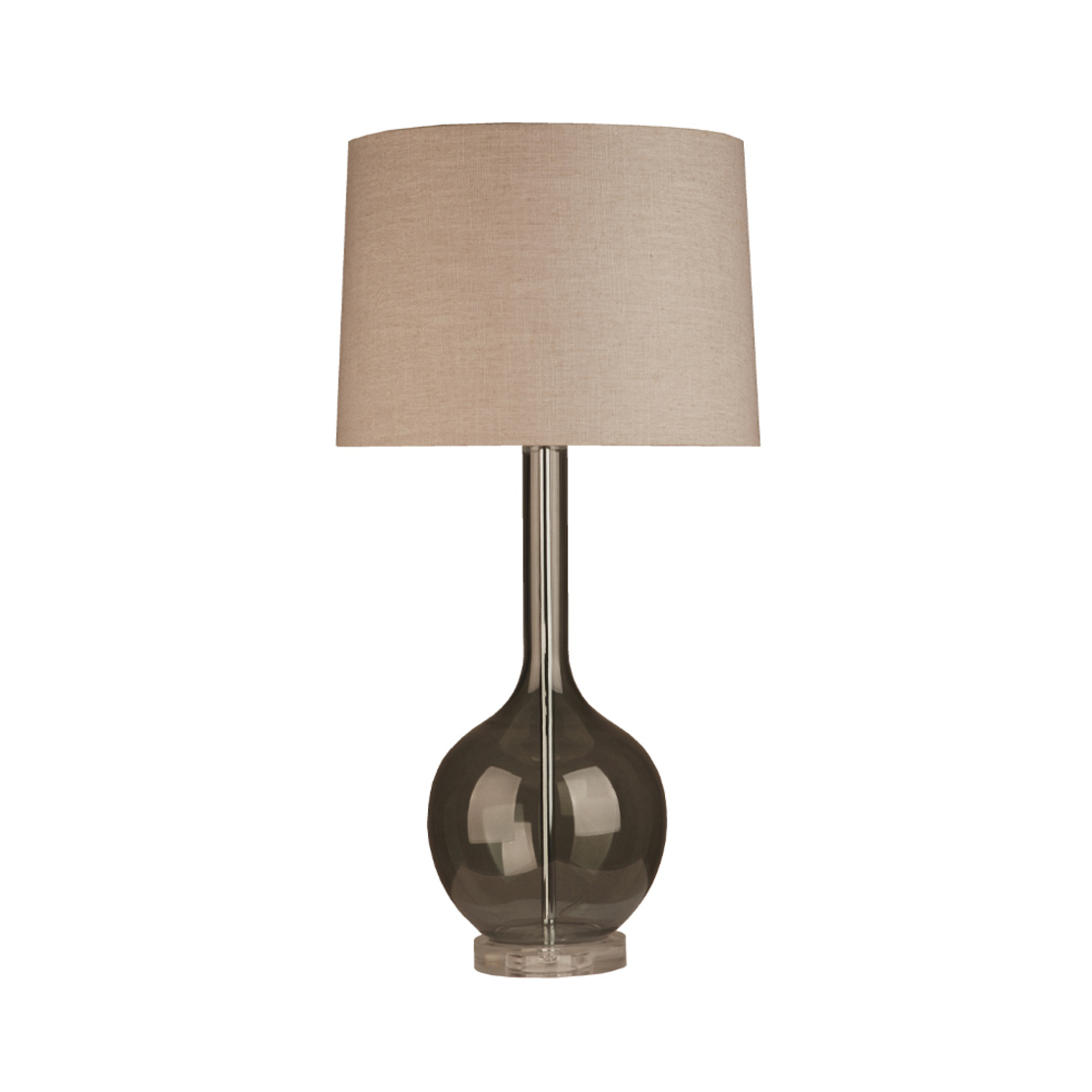 MAYVEN LAMP TABLE CRYSTAL LINEN TRANSPARENT BLUE S