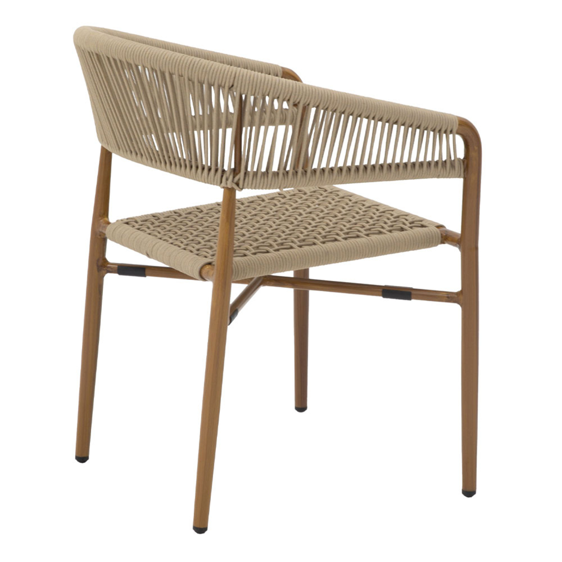 SCORPION ARMCHAIR ALUMINIUM NATURAL 56x57,5xH76cm PRC