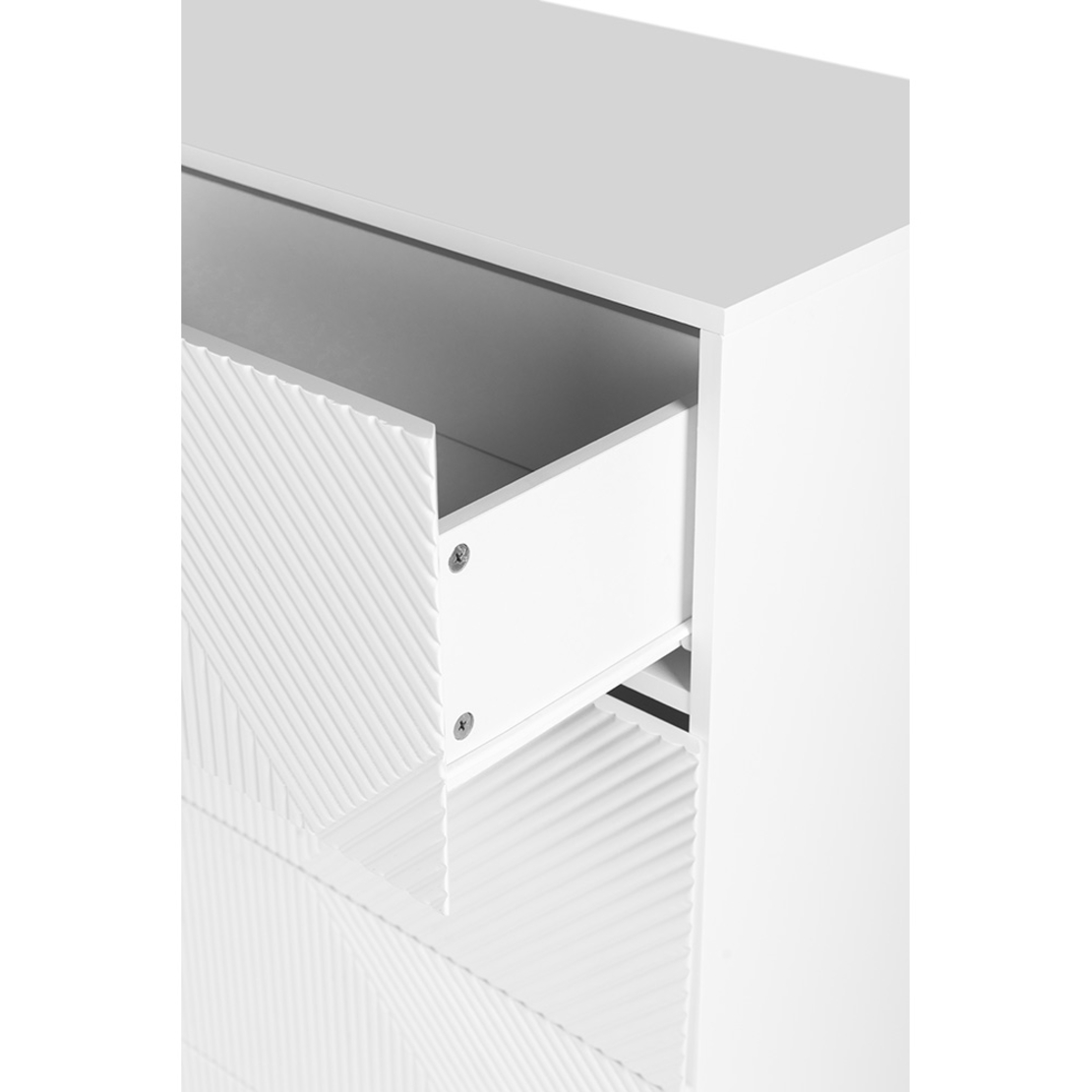 MEZZA LUNA COMMODE 4DRAWERS LACQUERED MDF WHITE E1 PRC