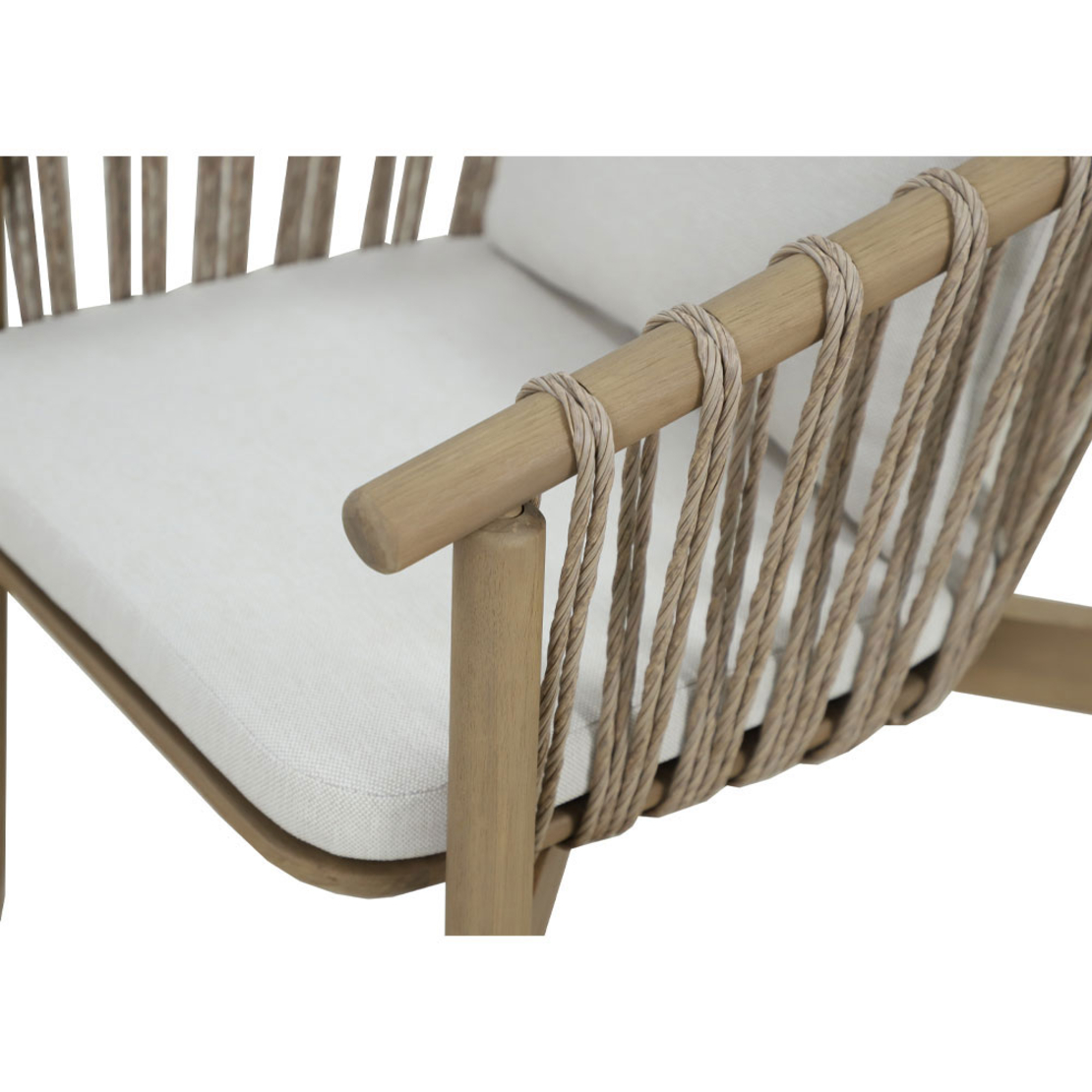CORDA CHAIR CUSHION WOOD ACACIA NATURAL WHITE 63,5