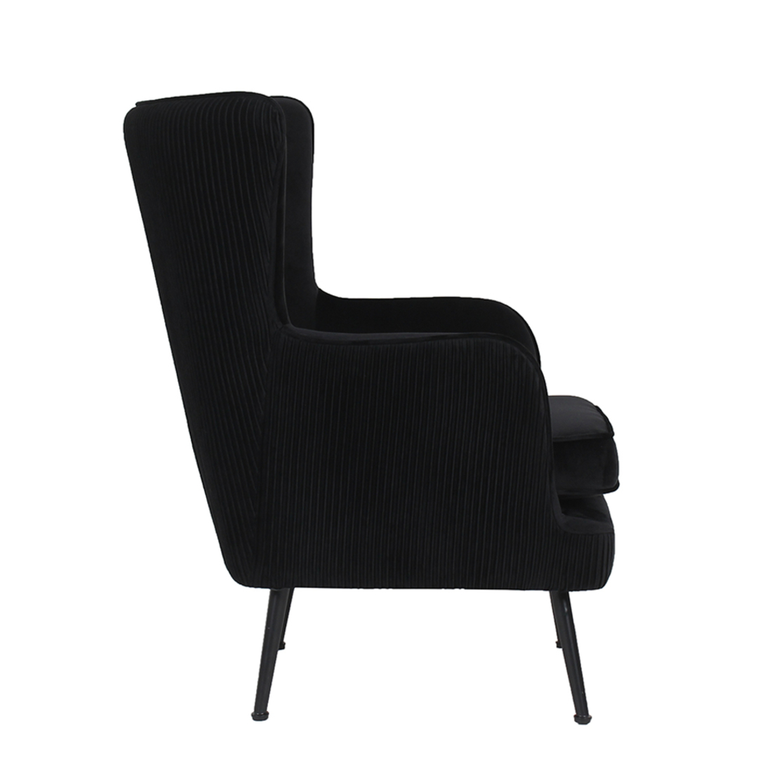 SERPATINA ARMCHAIR FABRIC BLACK METAL BLACK E1 PRC