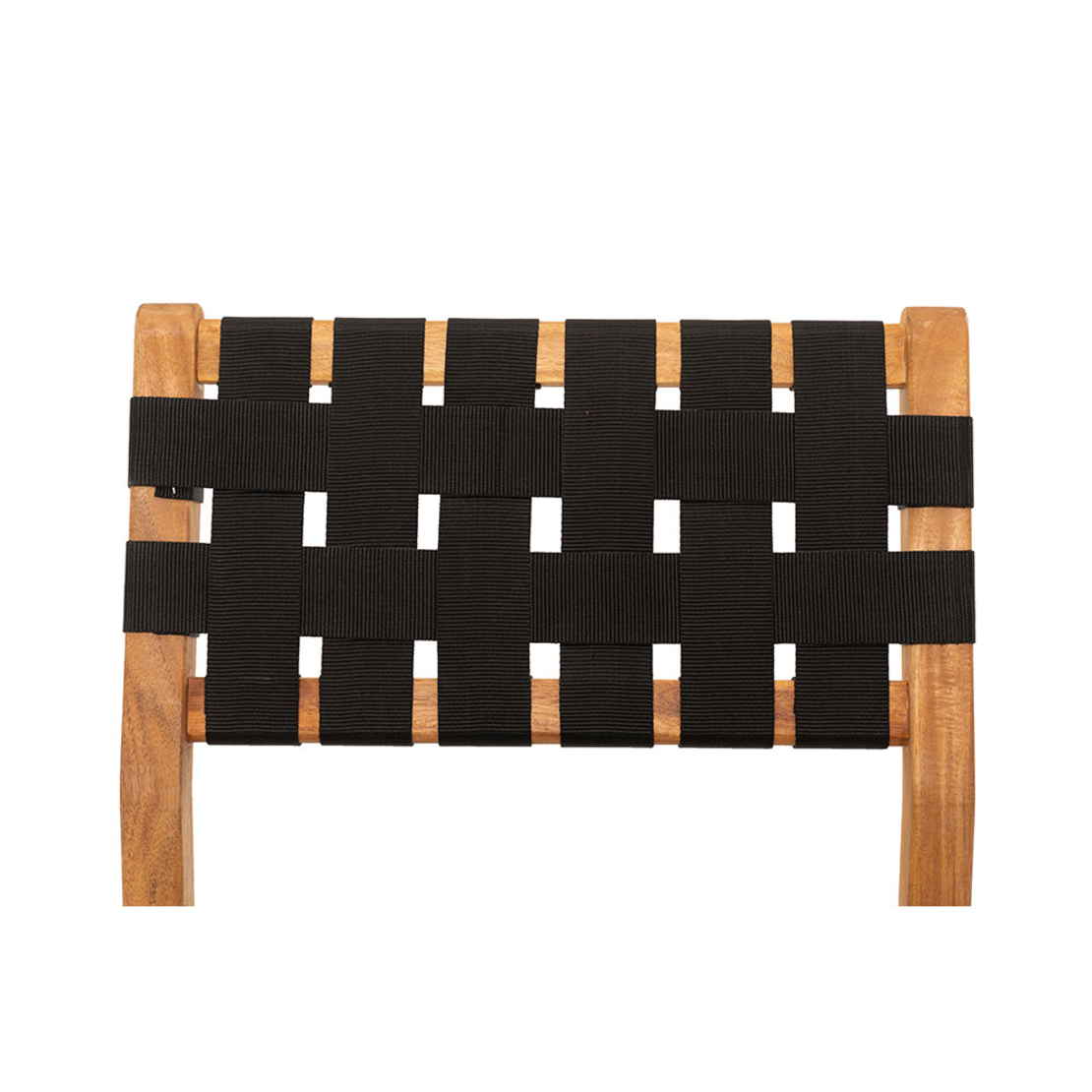 HASTAG CHAIR NAYLON STRIPES BLACK NATURAL 45x46xH80cm VN