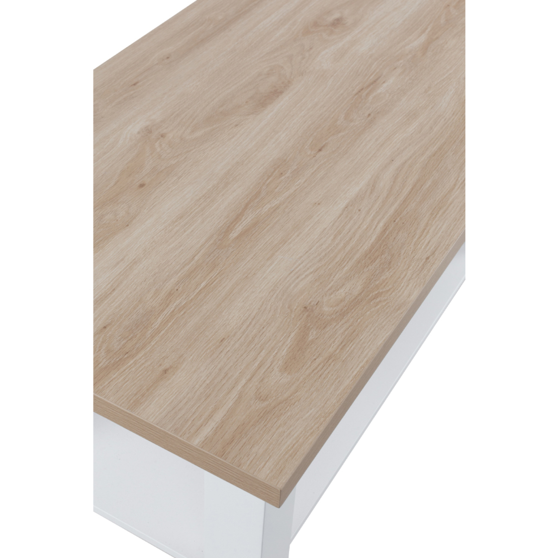 COTTAGE COFFEE TABLE MELAMINE WHITE NATURAL MDF 110x60xH53cm E1 PRC