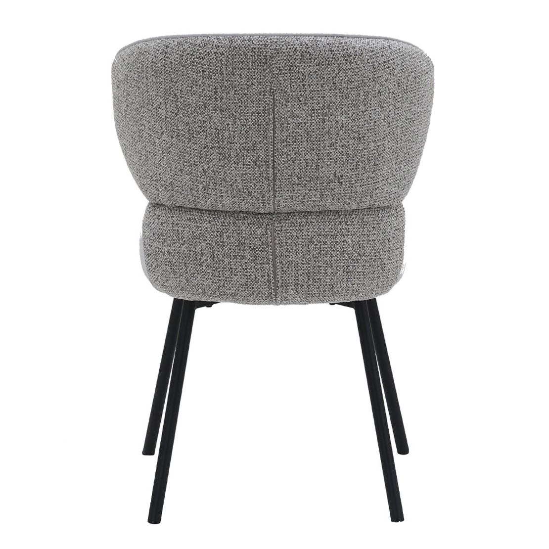 SAHARA CHAIR FABRIC GREY LIGHT METAL BLACK E1 PRC