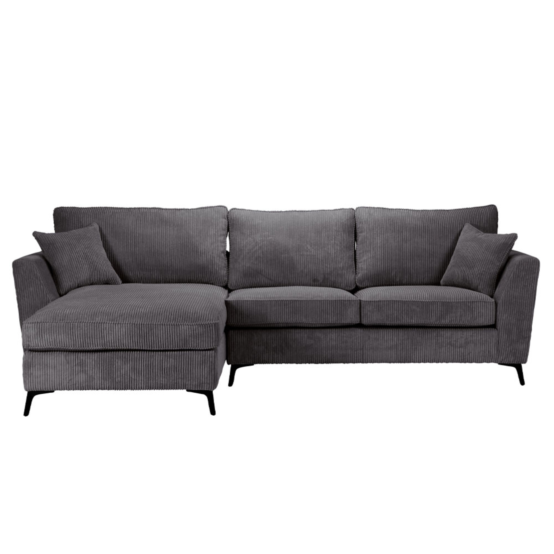 BOEL SOFA CORNER LEFT EASY CLEAN FABRIC GREY E1 EU new