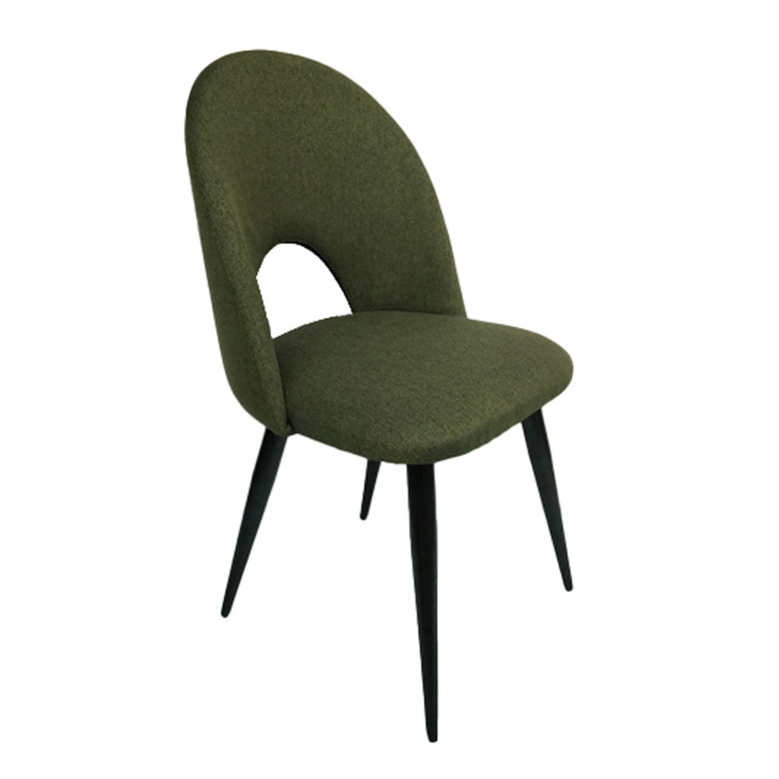 COMMODO CHAIR FABRIC OLIVE GREEN METAL BLACK E1 PRC