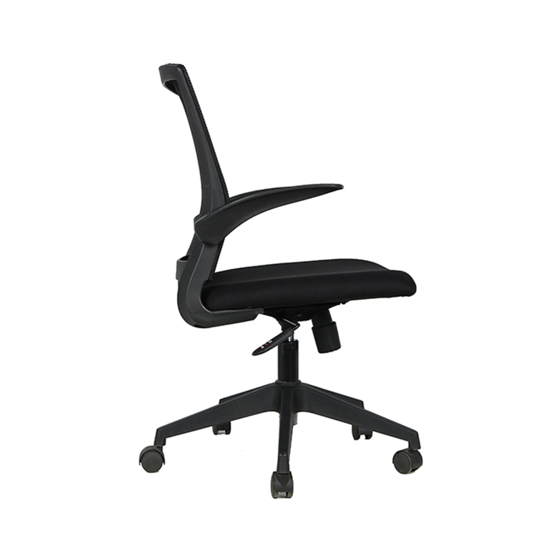 SHARP CHAIR DESK FABRIC BLACK 58x58,5xH103cm PRC