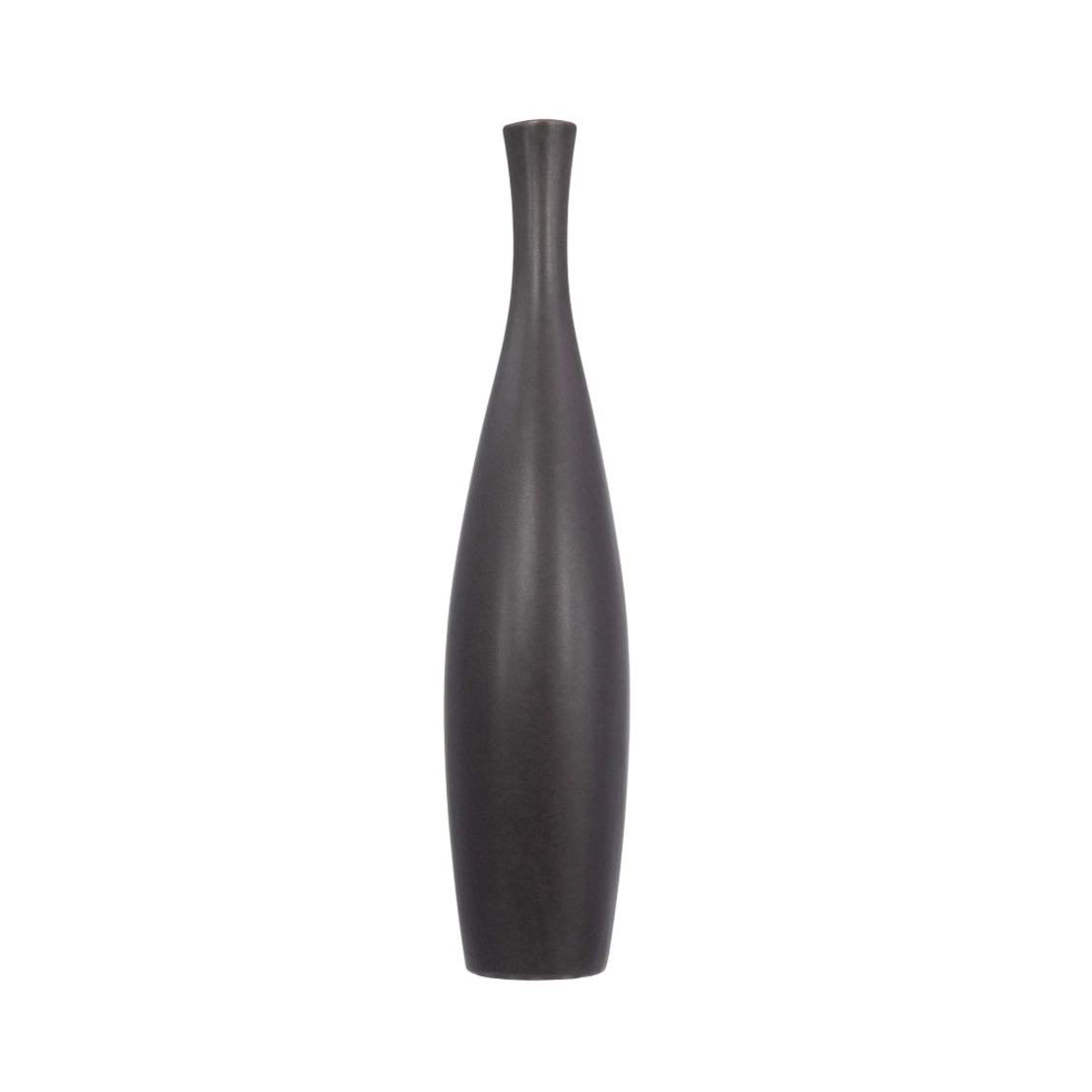 LEI VASE CERAMIC ANTRACITE MATTE D13,5xH60cm PRC