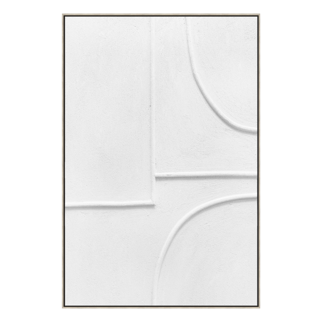 PURE FEELINGS 2 PAINTING CANVAS WHITE WOOD FRAME N