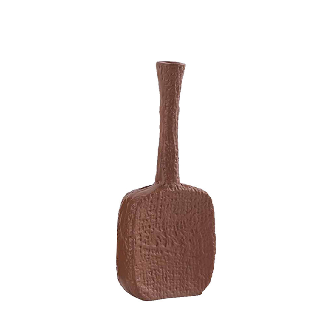FORMAS VASE ALUMINIUM TERRACOTTA 10x3,5xH24cm IN