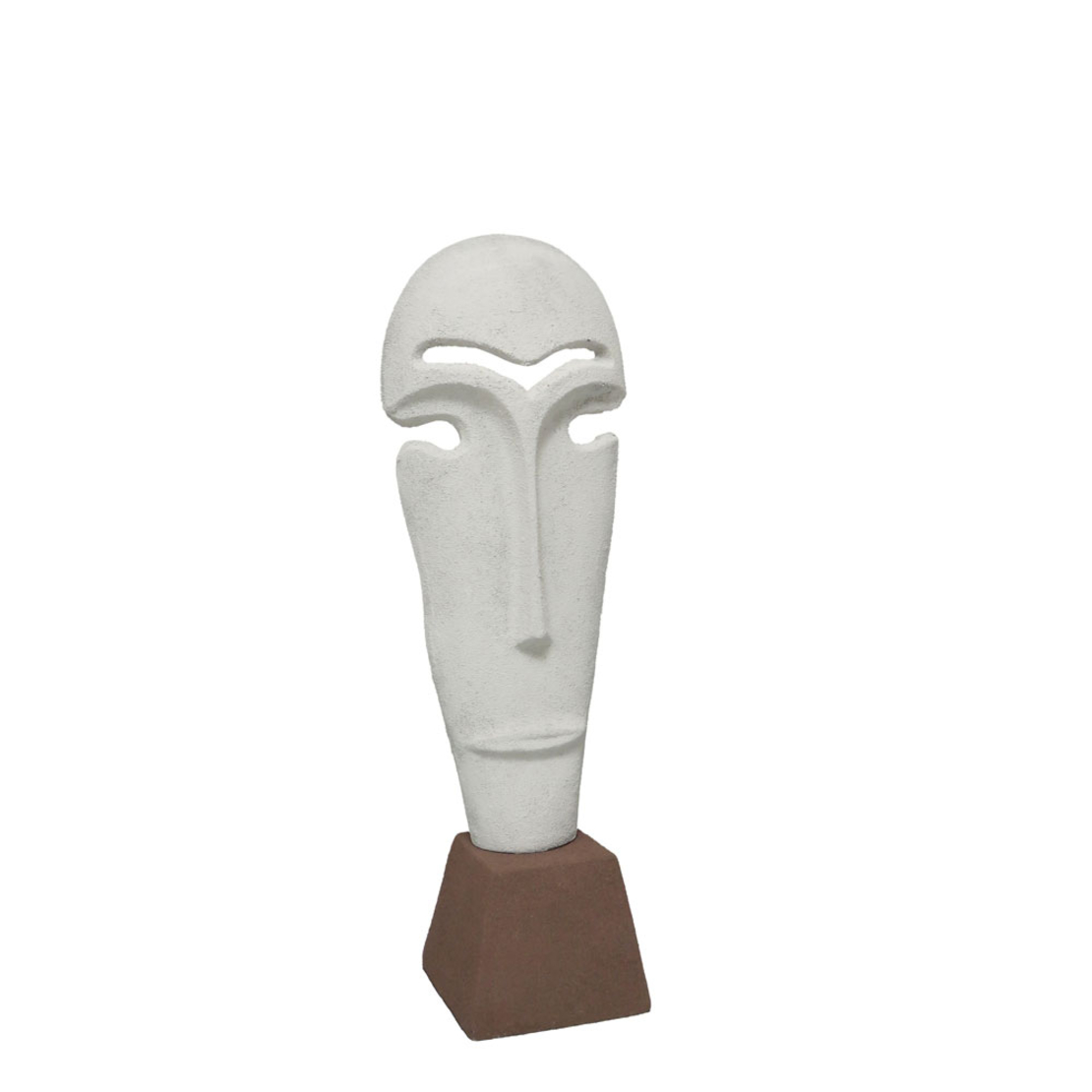 NATHEN DECO FIGURE 13x10x39 ALUMINIUM WHITE BEIGE