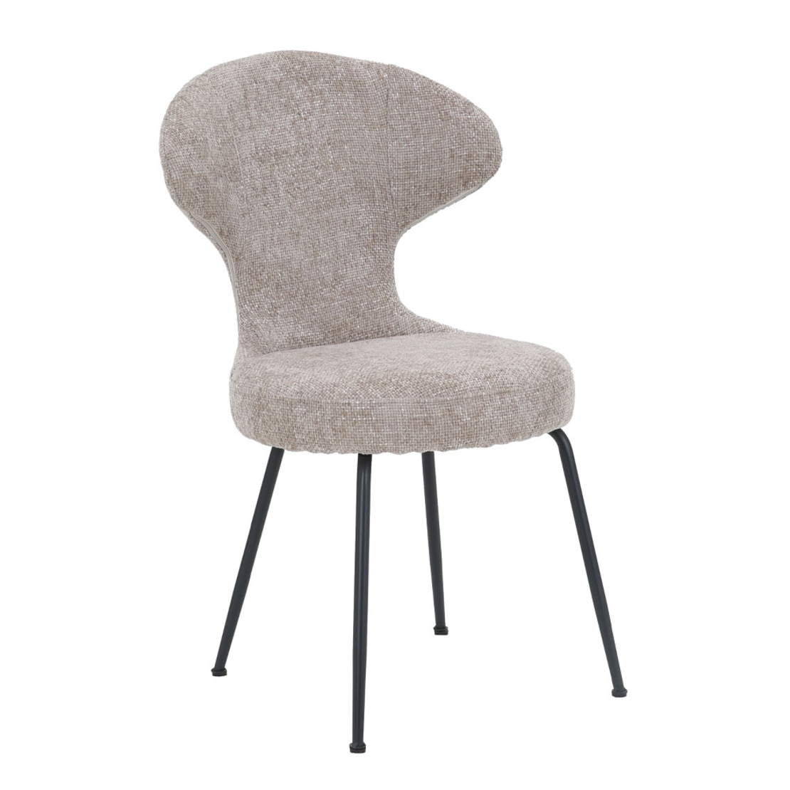 FUNGO CHAIR FABRIC BEIGE METAL BLACK E1 PRC