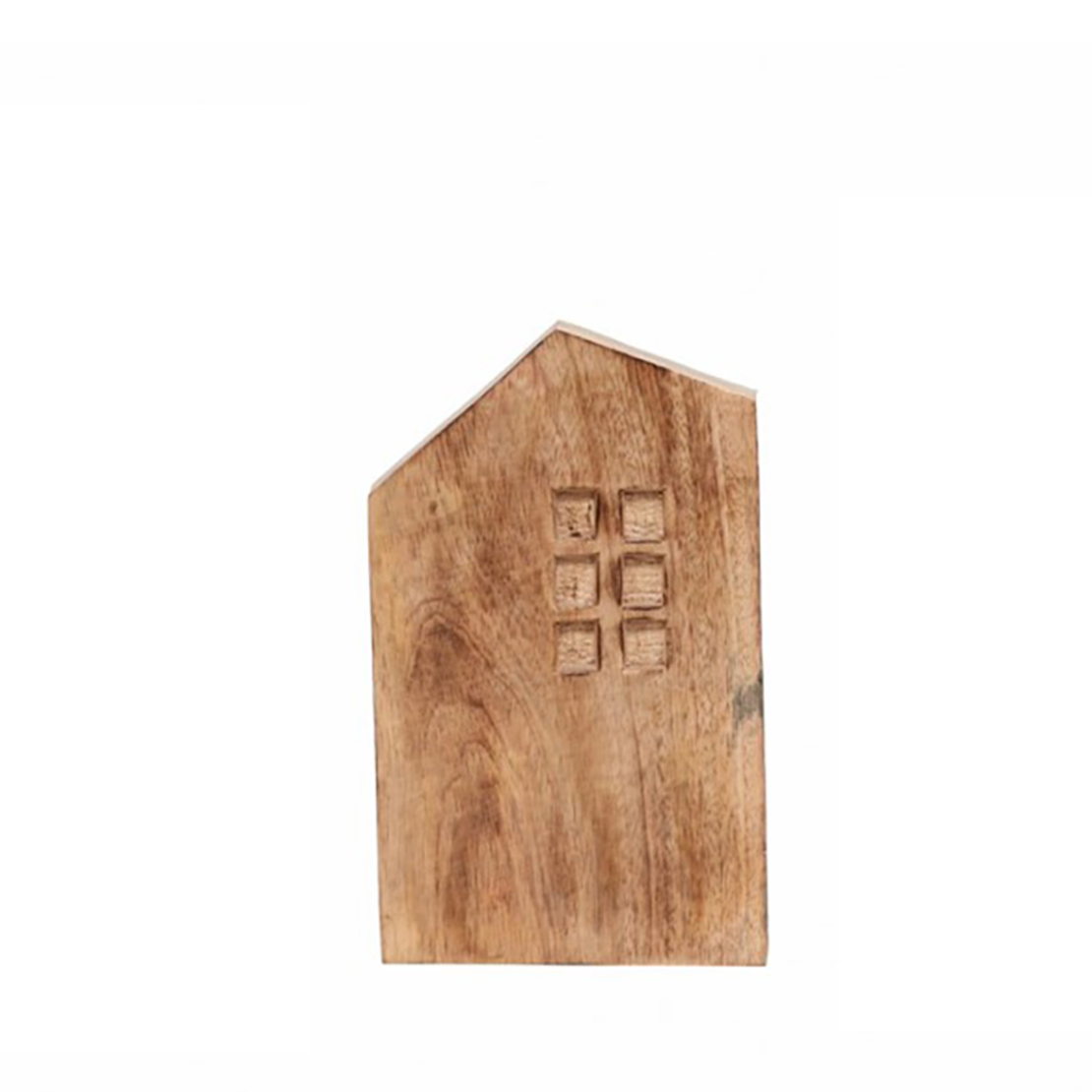 FOSC M DECO HOUSE WOOD MANGO NATURAL 12x3xH20cm IN