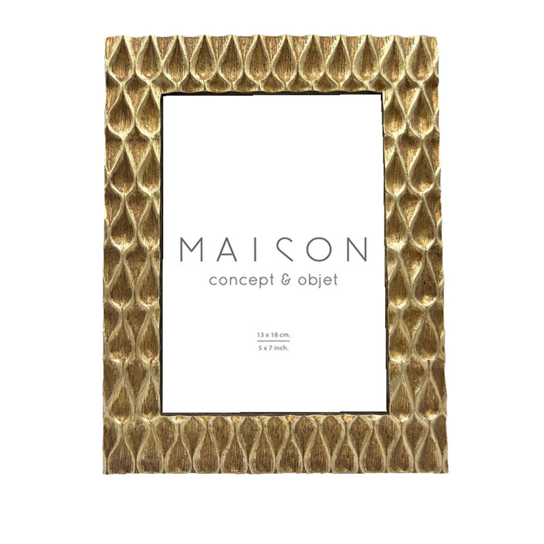 DENEB PHOTO FRAME POLYRESIN GLASS GOLD 17,7x1,5xH2