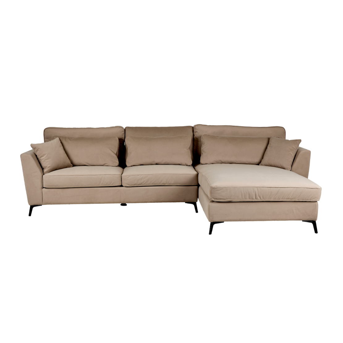 FOREVER SOFA CORNER RIGHT EASY CLEAN FABRIC CAMEL E1 EU