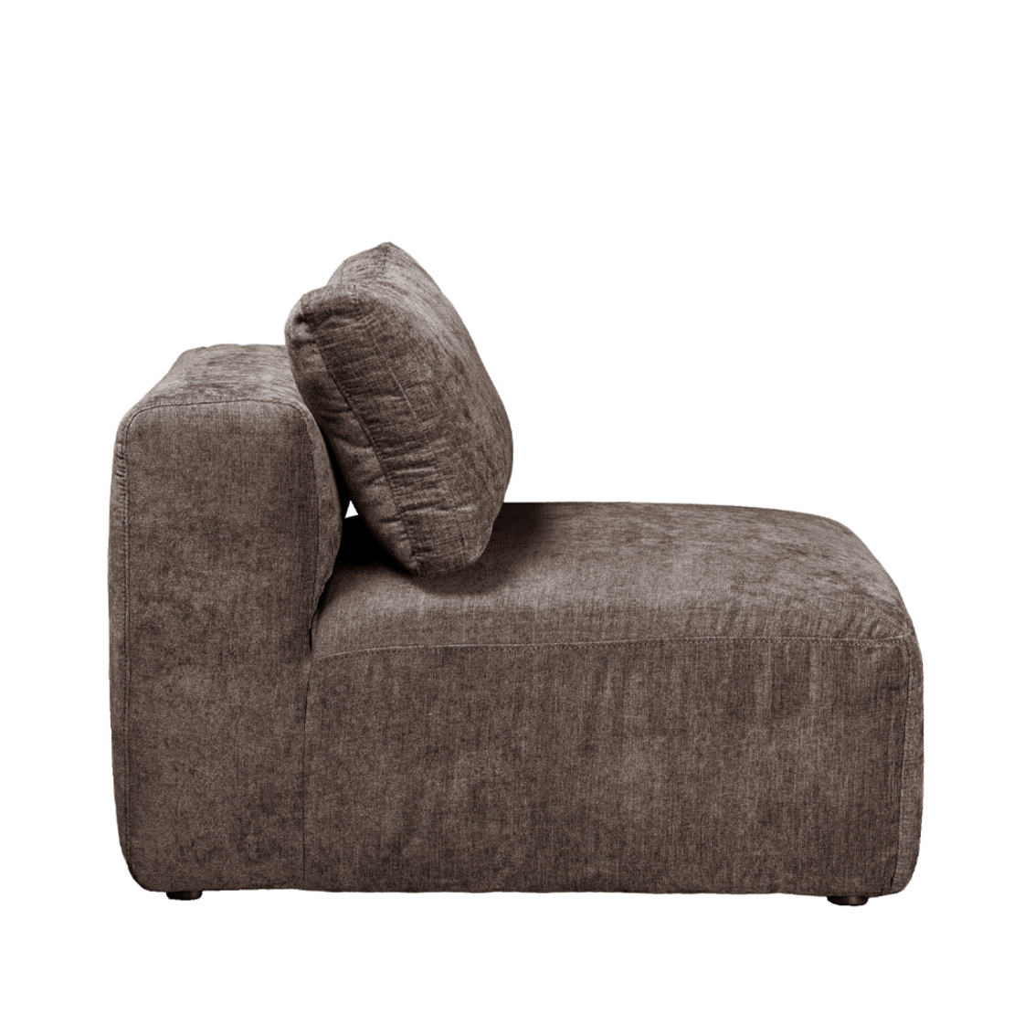 BOX ARMCHAIR EASY CLEAN FABRIC BROWN E1 EU