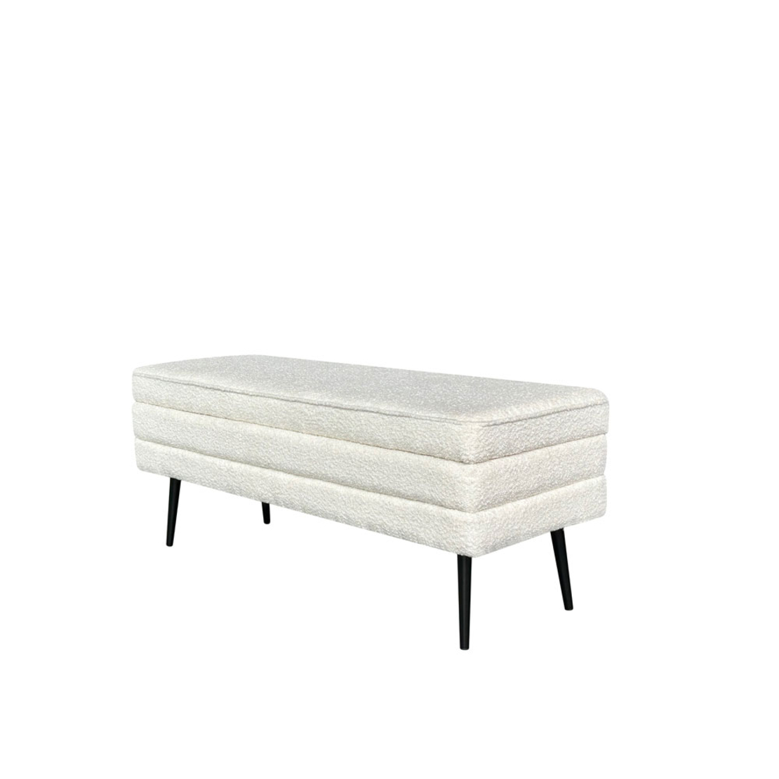 SLICES STOOL FABRIC WHITE BLACK E1 PRC