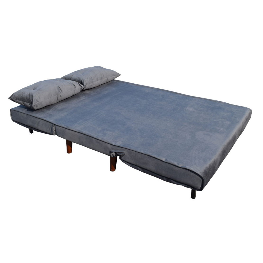 FALCON SOFA BED 2SEAT FOLDING FABRIC GREY DARK E1 PRC