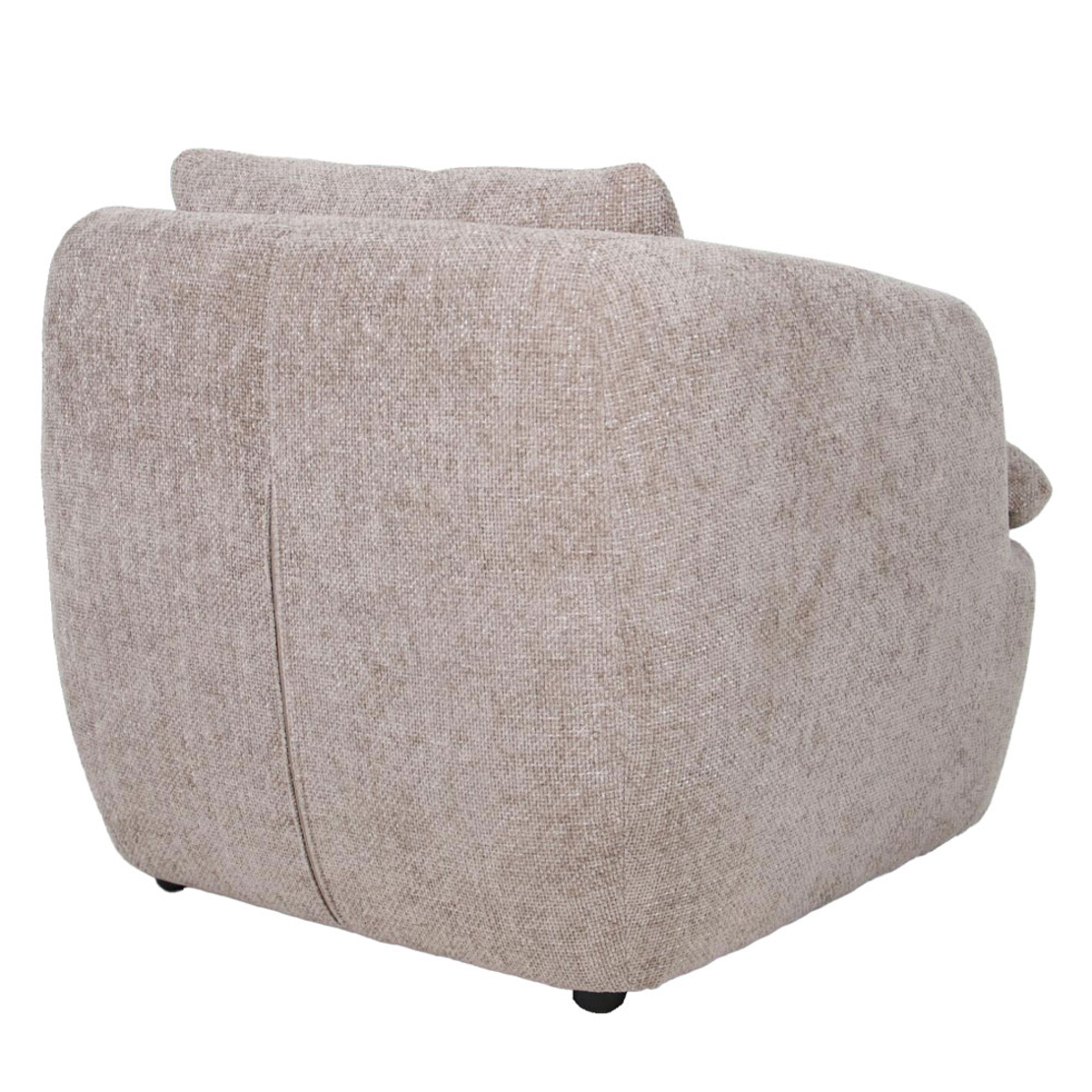 SQUARE ARMCHAIR FABRIC BEIGE PRC