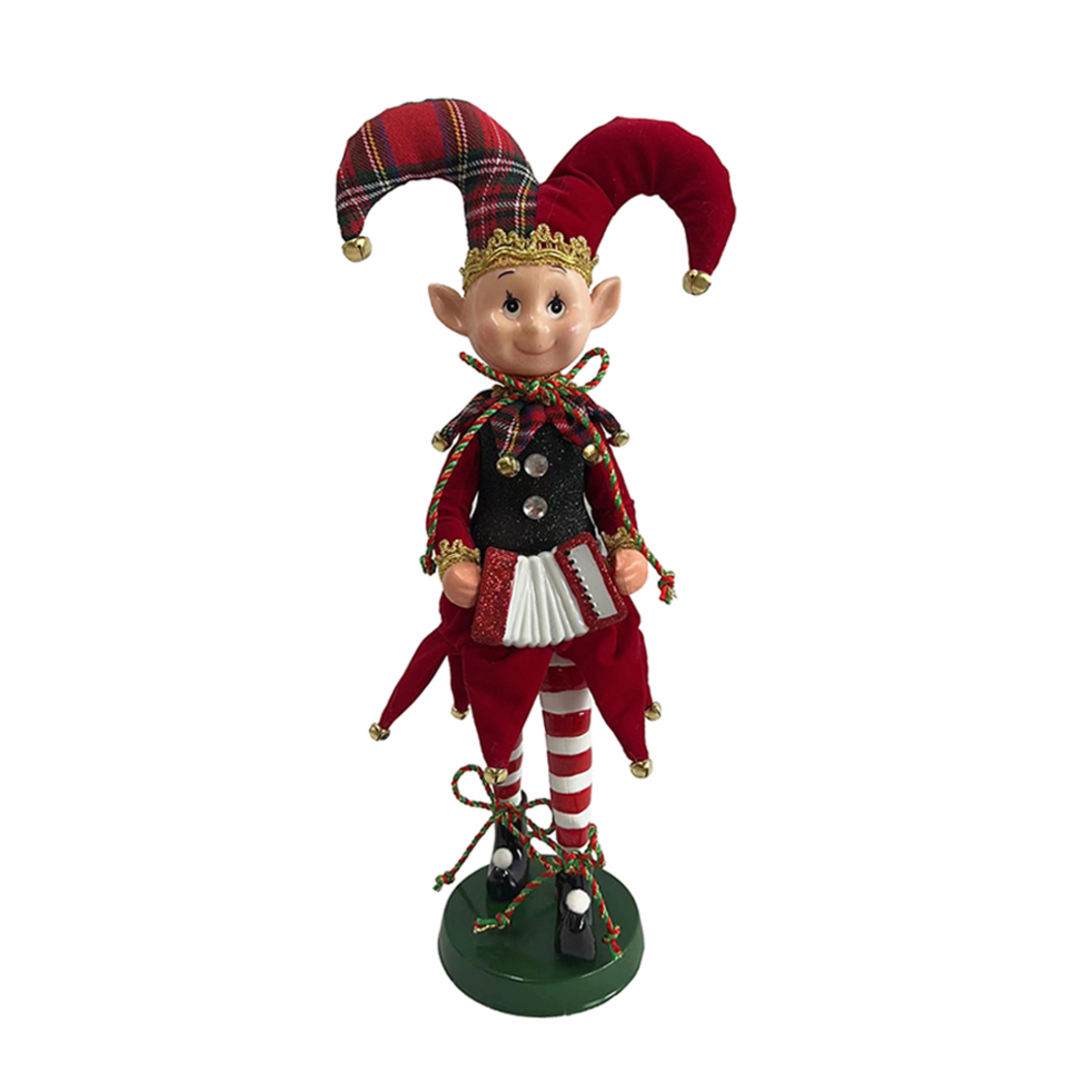 XMAS HOB BAEL 80 ELF RED GREEN GOLD H80cm PRC