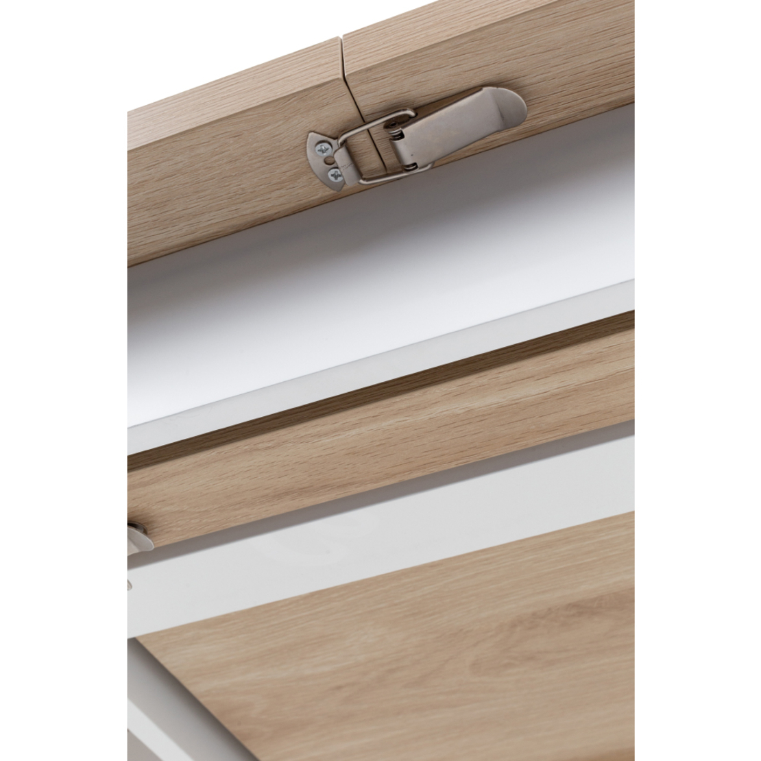 COTTAGE TABLE EXTENDABLE MELAMINE WHITE NATURAL E1 PRC
