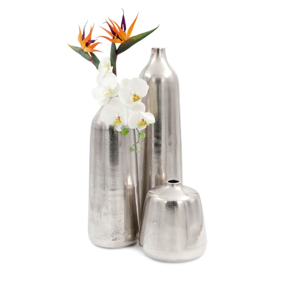 BOTTICELI BOTTLE ALUMINIUM SILVER D22,5xH23cm IN