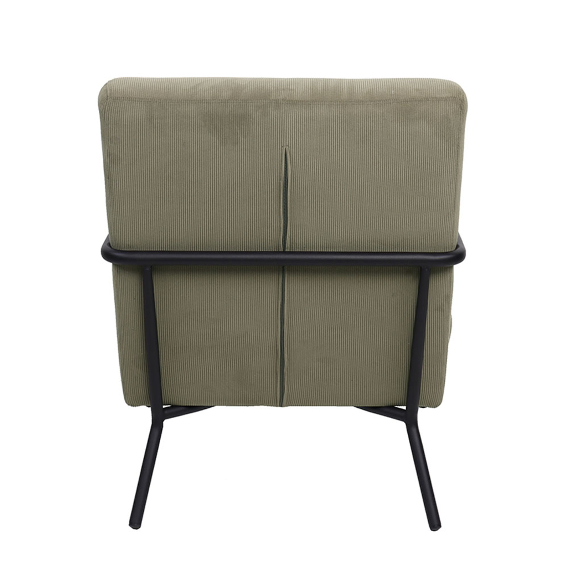 KIOTO ARMCHAIR FABRIC KHAKI METAL BLACK PRC