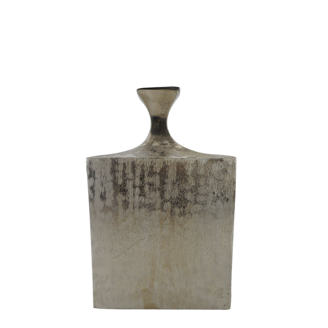 FLASCHE VASE ALUMINIUM SILVER 18x9xH28cm IN