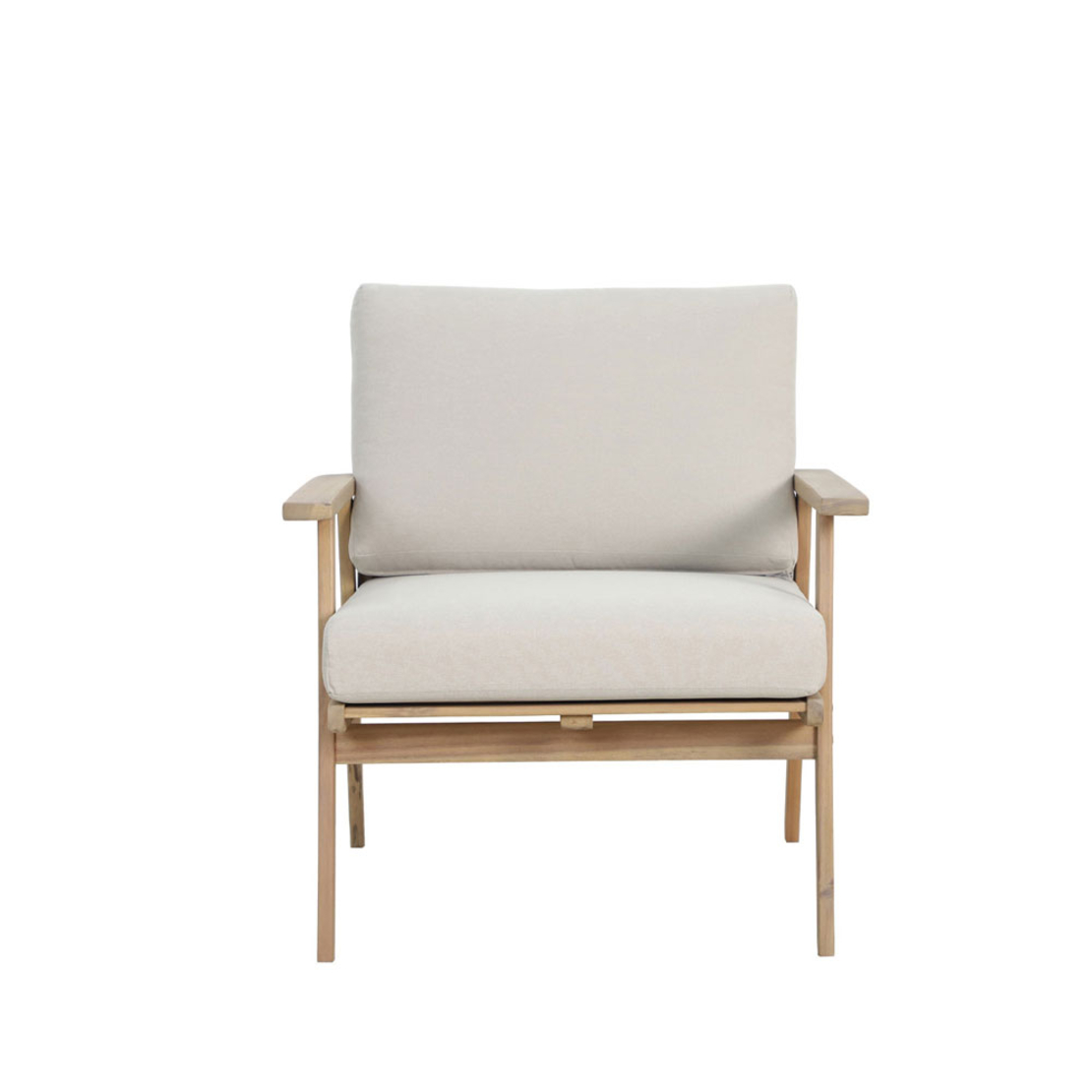 ETOILE LOUNGE SET 1+2+1 WOOD ACACIA NATURAL BEIGE