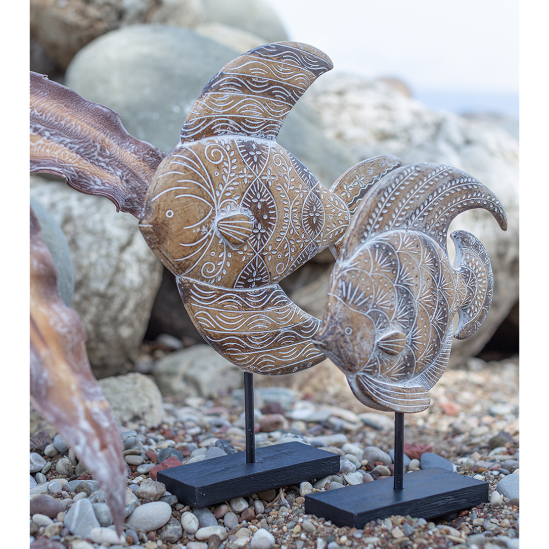 GOURAMI DECO FISH POLYRESIN BROWN 26,1x6xH33cm PRC