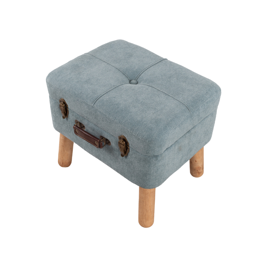 BABUS STOOL FABRIC GREY MINT PETROL E1 PRC