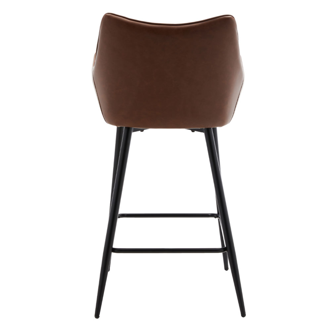 MALONE STOOL BAR FABRIC TABAC METAL BLACK E1 PRC