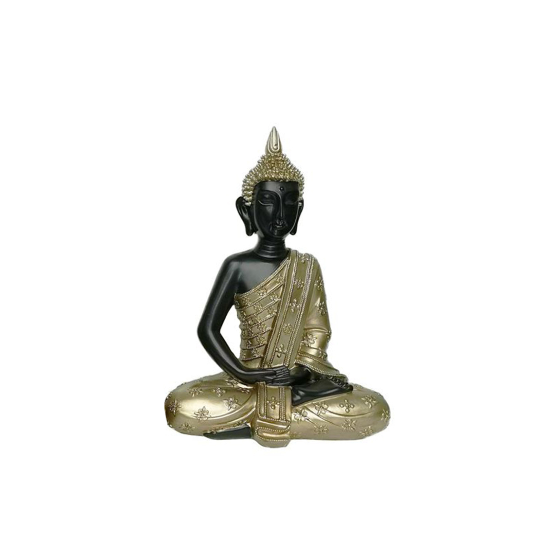 KEBA DECO BUDDHA POLYRESIN BLACK GOLD 24x13,5xH33c