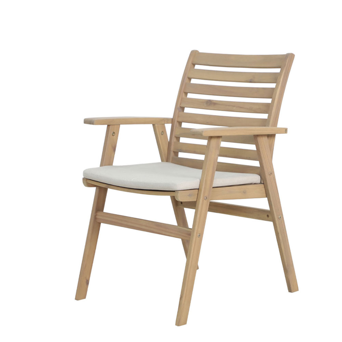 ETOILE CHAIR CUSHION WOOD ACACIA NATURAL WHITE 61x59x86.5 VN