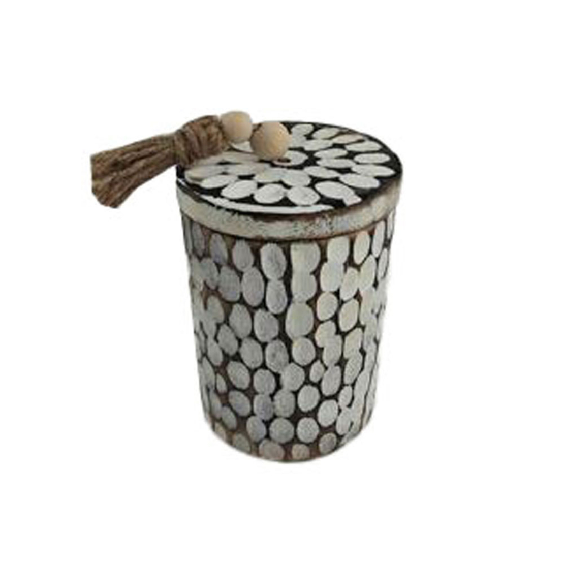 AMAR BOX STORAGE 11x11x16 WOOD BROWN WHITE