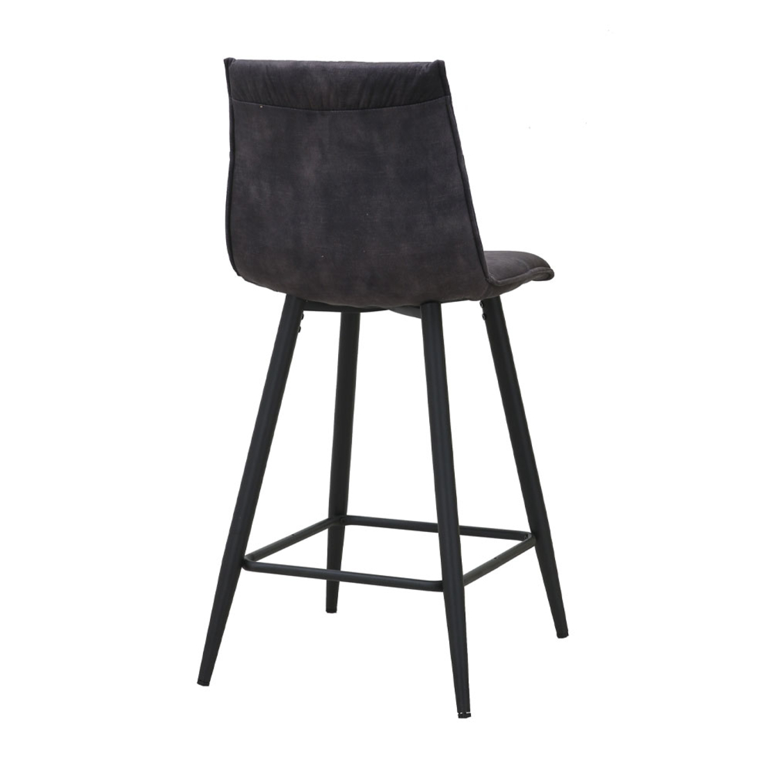 LINEA STOOL BAR FABRIC ANTRACITE METAL BLACK E1 PRC