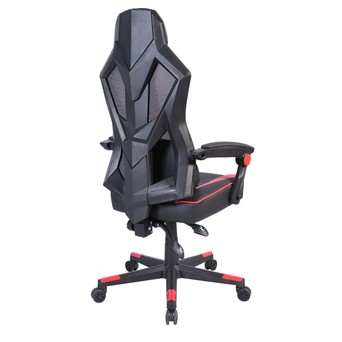 FUSION GAMING CHAIR DESK FABRIC BLACK NYLON RED PP 50x74xH137cm PRC