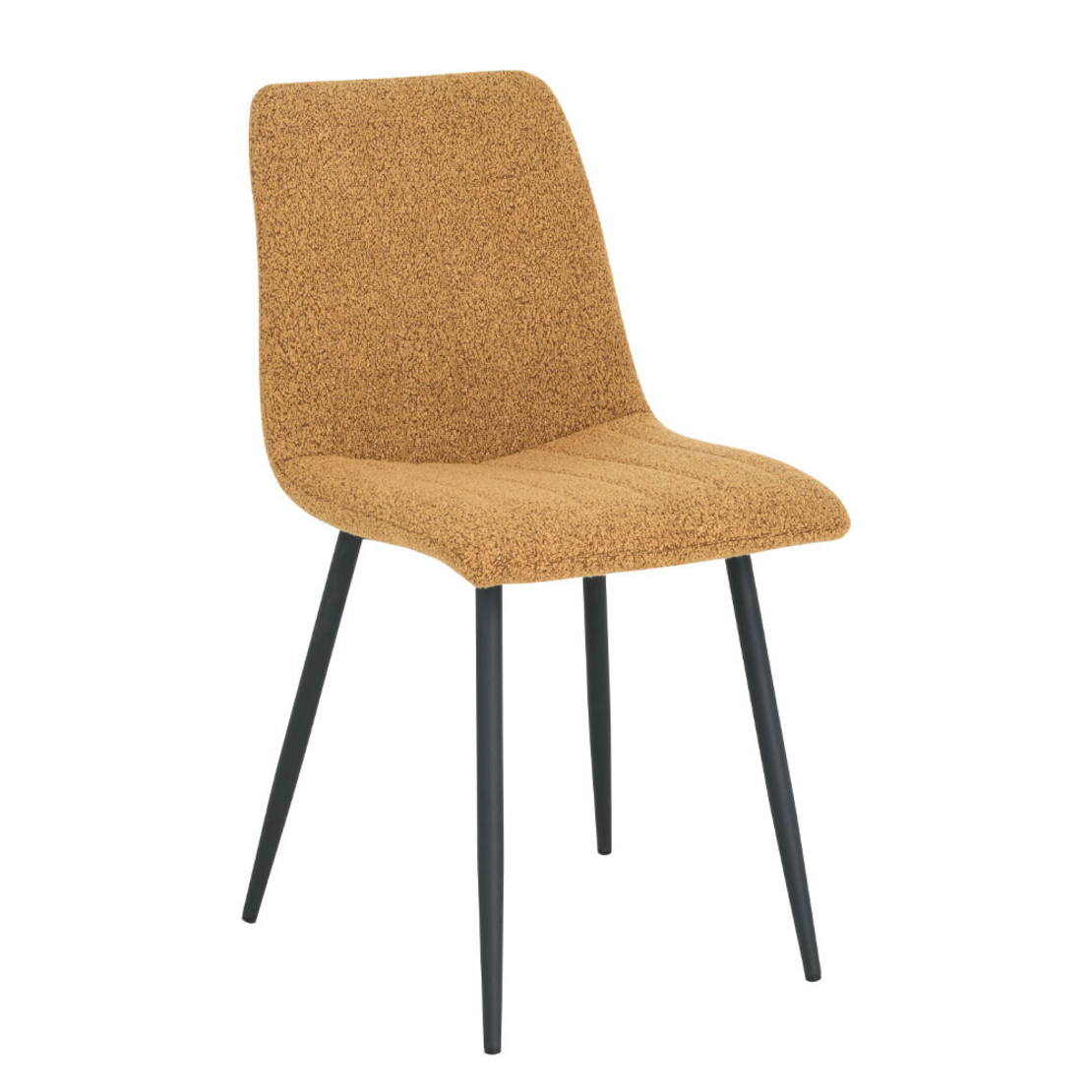 PRAGA CHAIR FABRIC MUSTARD METAL BLACK E1 PRC