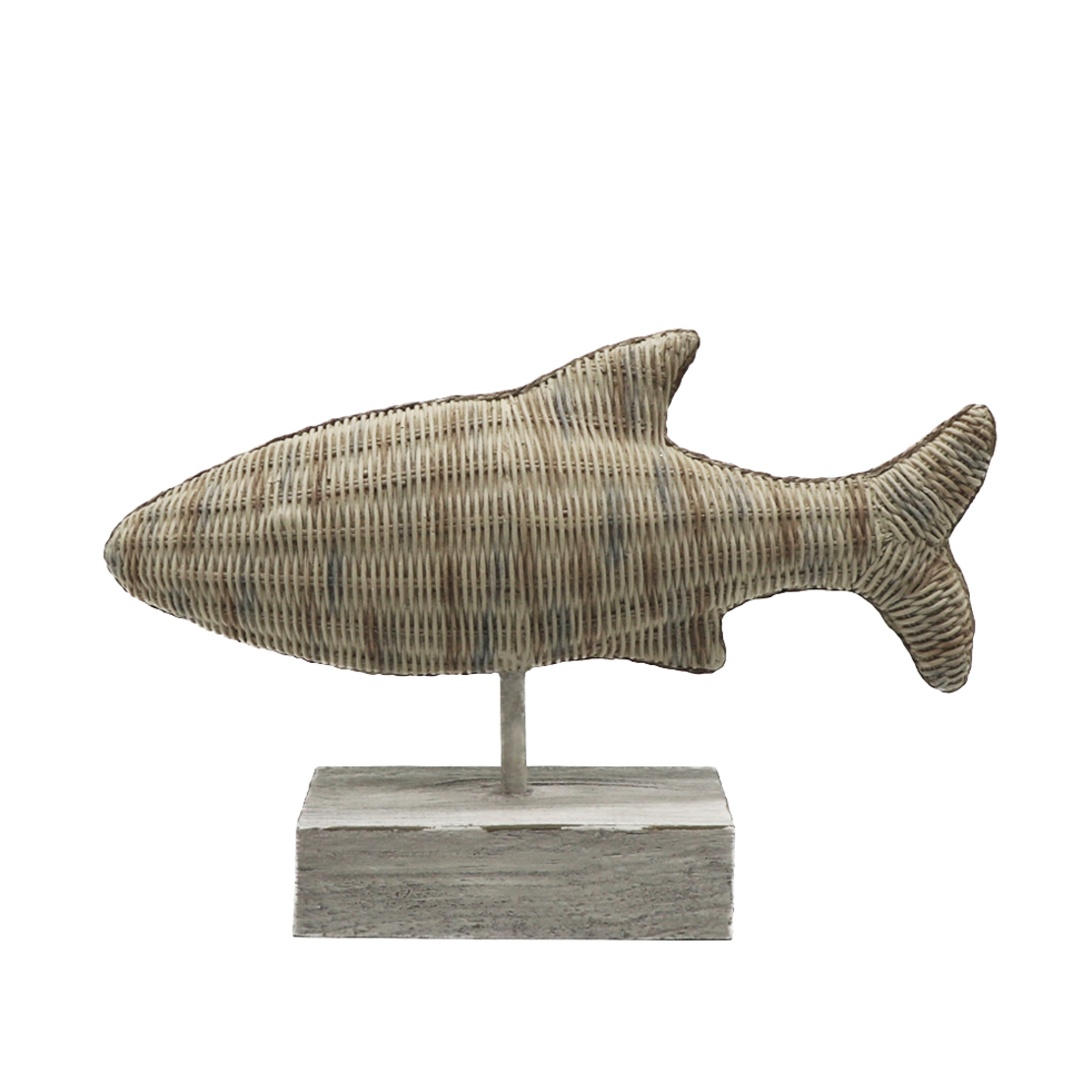 JE VEUX DECO FISH POLYRESIN BROWN 35x12xH23,7cm PR
