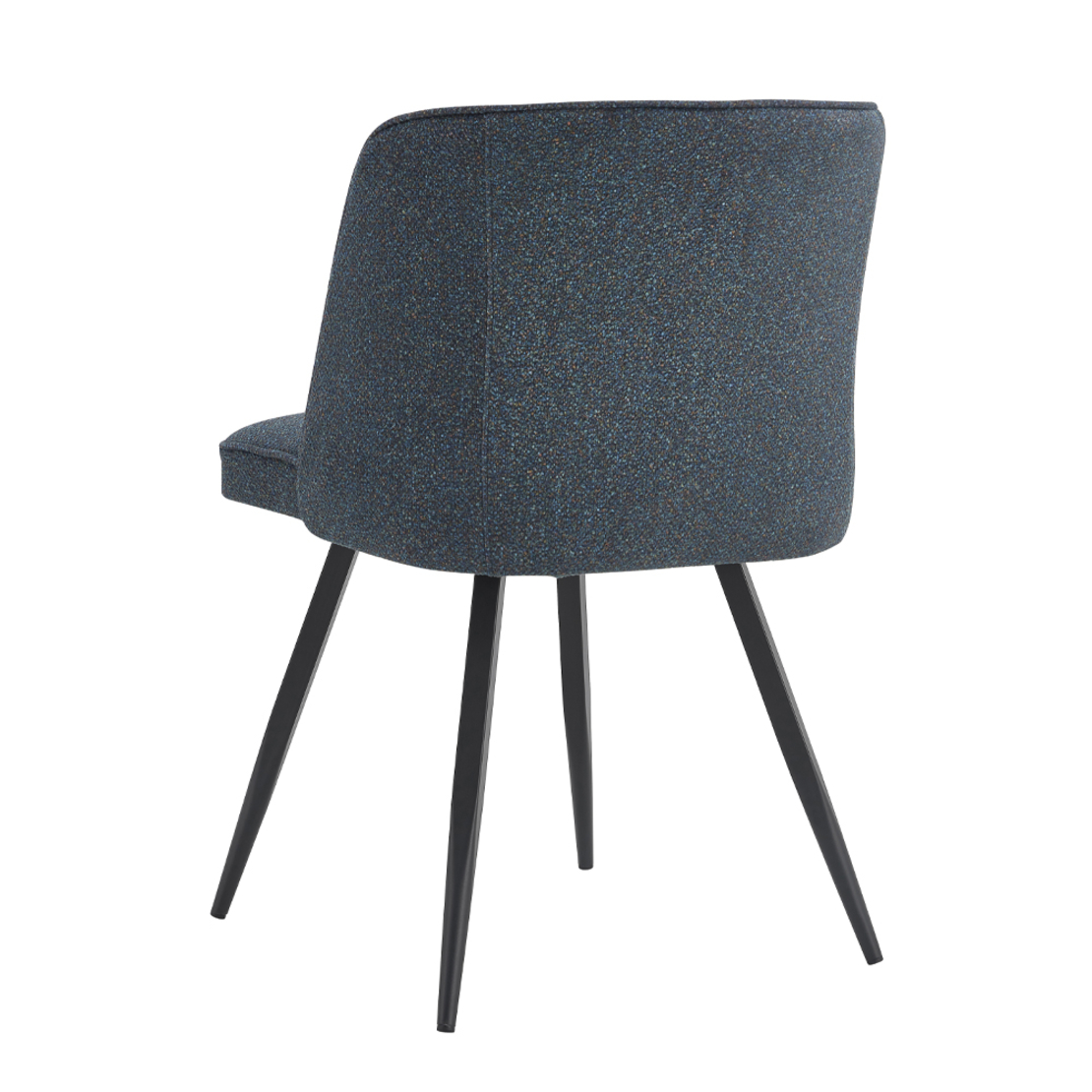 ZOLA CHAIR FABRIC BLUE EKAI MIX METAL BLACK E1 PRC