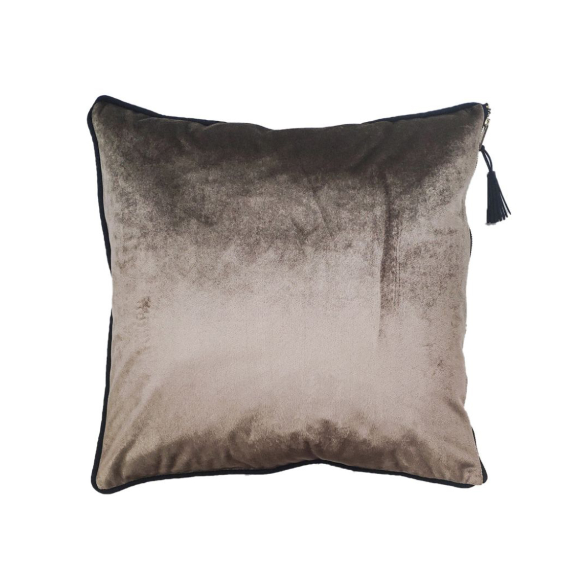 VELLUT DECOR CUSHION FABRIC POLYESTER GREY 45x45cm
