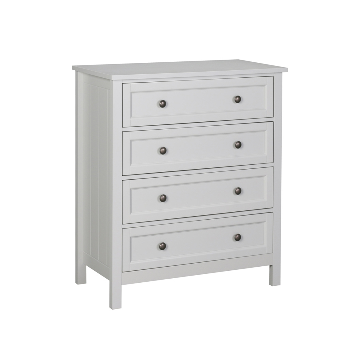 FRENCH COMMODE 4DRAWERS MDF GREY LIGHT E1 PRC